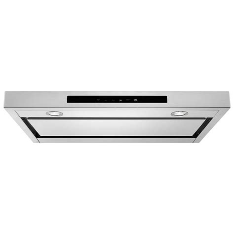 low profile stainless steel kitchen under cabinet exhaust hoods|kitchenaid 30 under cabinet hood.